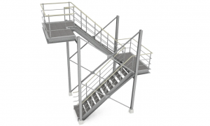 Эвакуационные маршевые лестницы 3-го типа МСК СтройСистема